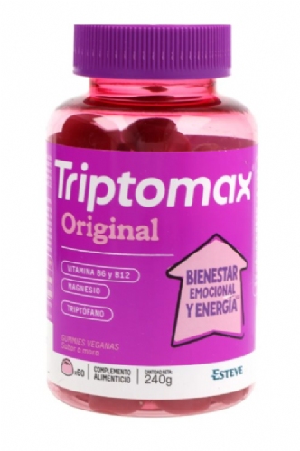 Triptomax Original 60 gummies sabor mora