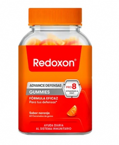 Redoxon Advance defensas 60 gummies sabor naranja