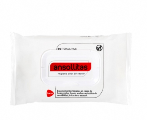 Ansollitas toallitas higiene anal  50 toallitas