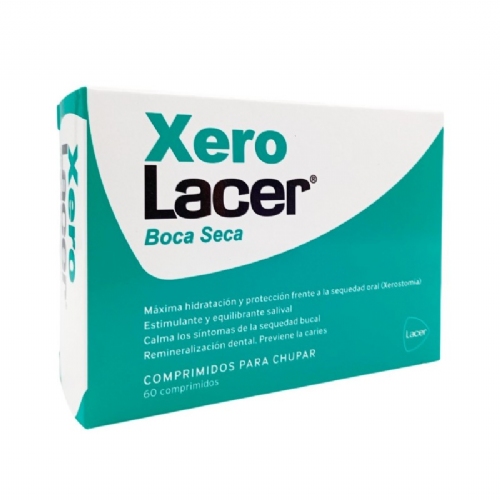 Xerolacer boca seca  60 comprimidos para chupar sabor citrico fresco