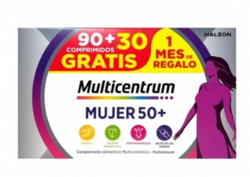 Multicentrum mujer 50+  90 comprimidos + 30 comprimidos Pack promocional