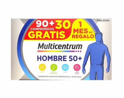 Multicentrum hombre 50+ PACK 90 comprimidos + 30 comprimidos