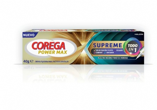 Corega power max supreme todo en 1 tubo 40 g