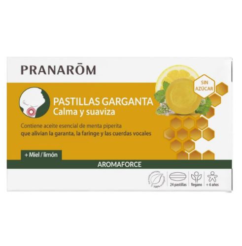Aromaforce garganta miel 24 pastillas