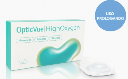 Lentes de contacto OpticVue highOxygen -2.50 pack 3 lentes
