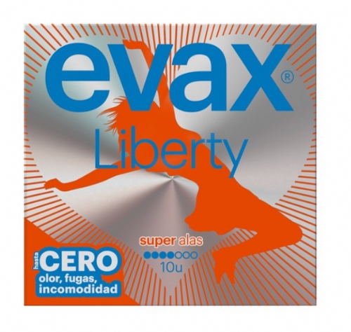 Evax Liberty Compresas Super alas 10 ud
