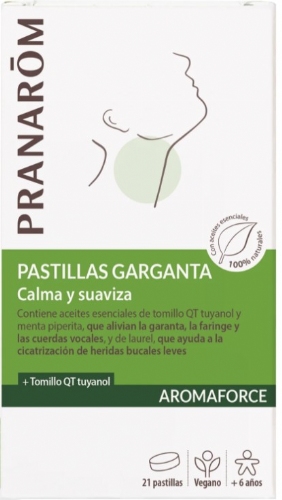 Aromaforce Garganta 21 pastillas