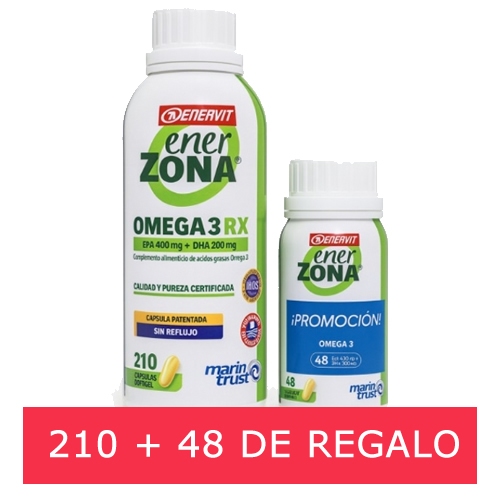 PROMO EnerZona Omega 3rx 210 cápsulas + 48 de regalo