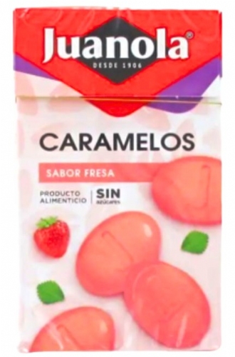 Juanola caramelos 50 g sabor fresa