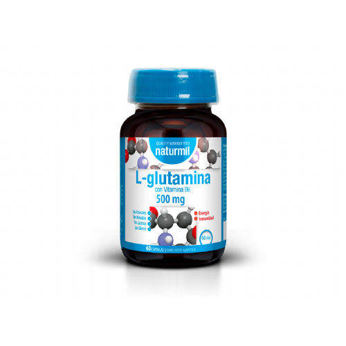 Naturmil l- glutamina con vitamina b6 60 capsulas