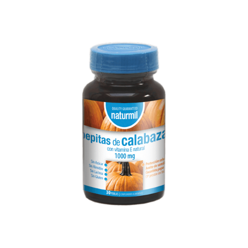 Naturmil semillas o pepitas de calabaza 1000 mg 30 perlas