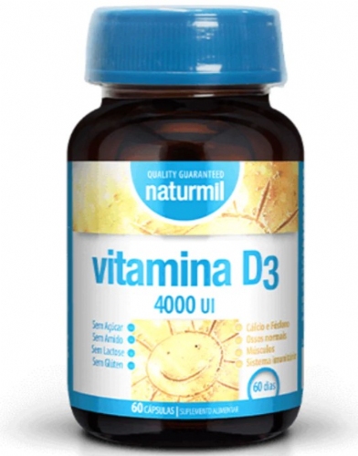 Naturmil Vitamina D3 4000 ui 60 perlas