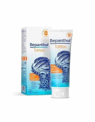 Bepanthol Tattoo Crema Solar protectora SPF50+  1 tubo 50 ml
