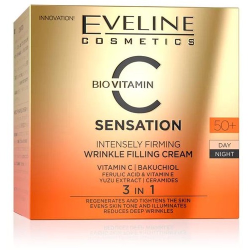 Eveline Crema Intense Vitamin C Sensation reafirmante Día/noche 50+ 50ml