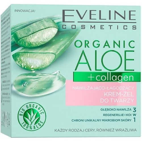 Organic aloe + collagen hidratante y calmante 50ml