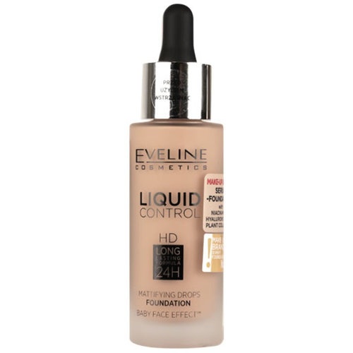 Eveline maquillaje liquid control con pipeta 050 golden beige 32ml