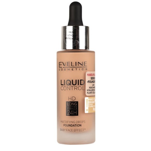Eveline maquillaje liquid control con pipeta 055 honey 32ml