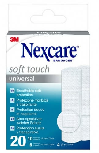 3M Nexcare Soft Tiras protectoras suaves 20 unidades