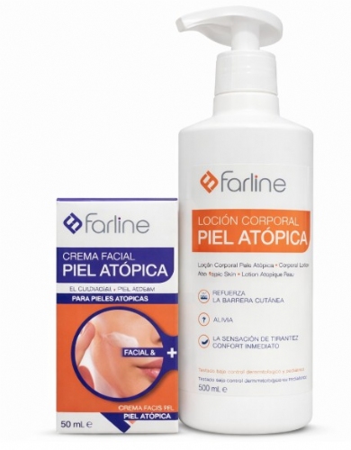 Farline Lote Piel atópica Crema Facial 50ml+ Loción corporal 500ml