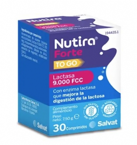 Nutira Forte To Go Lactasa 9000 FCC, 30 comprimidos