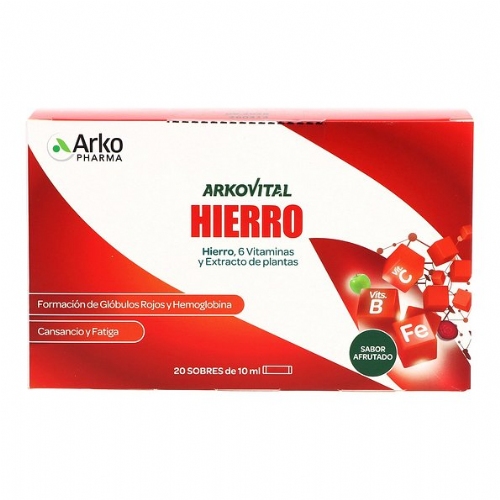 Arkovital hierro 20 sobres 10 ml sabor afrutado