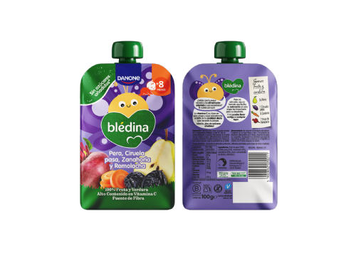 Blédina Pouch Pera Ciruela zanahoria y remolacha 100 g