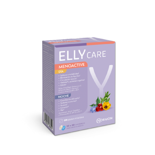 Ellycare menoactive 30 comprimidos blancos + 30 comprimidos azules