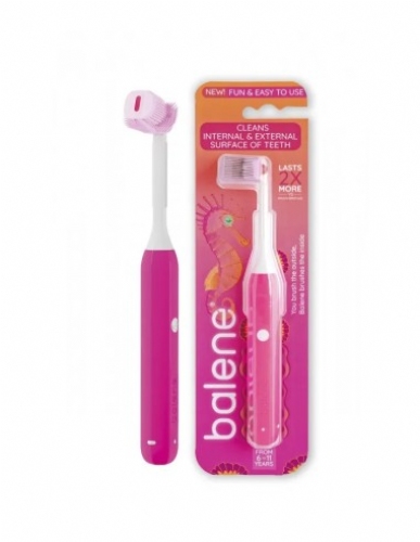 Cepillo dental junior balene by bexident 1 unidad dureza suave color fucsia
