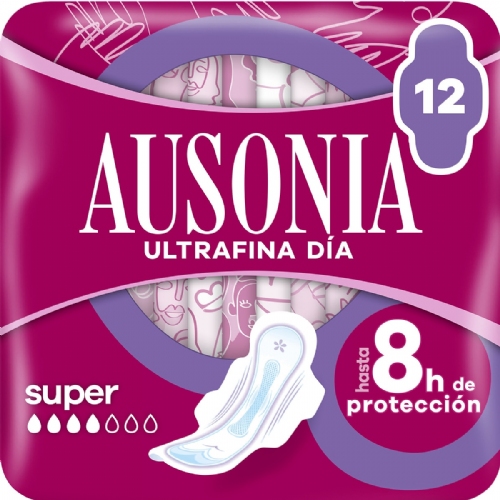 Compresas higienicas femeninas ausonia airdry super alas 12 unidades - ausonia airdry
