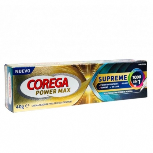 Corega power max supreme todo en 1 2 tubos 40 g