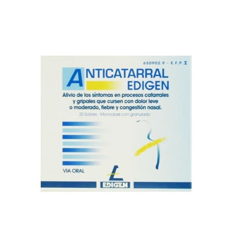 ANTICATARRAL EDIGEN POLVO PARA SOLUCION ORAL , 20 sobres