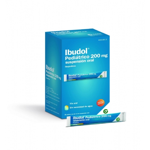 IBUDOL PEDIÁTRICO 200 MG SUSPENSIÓN ORAL , 20 sobres