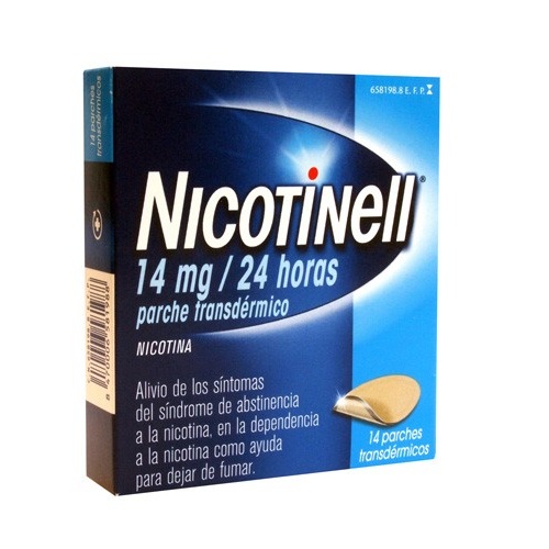 NICOTINELL 14 MG/24 HORAS PARCHE TRANSDERMICO , 14 parches