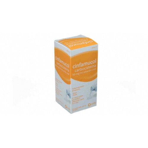 CINFAMUCOL CARBOCISTEINA 50 mg/ml SOLUCION ORAL , 1 frasco de 200 ml