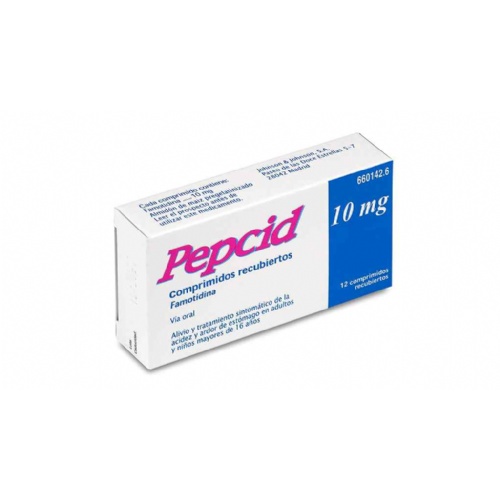 PEPCID 10 mg COMPRIMIDOS RECUBIERTOS , 12 comprimidos