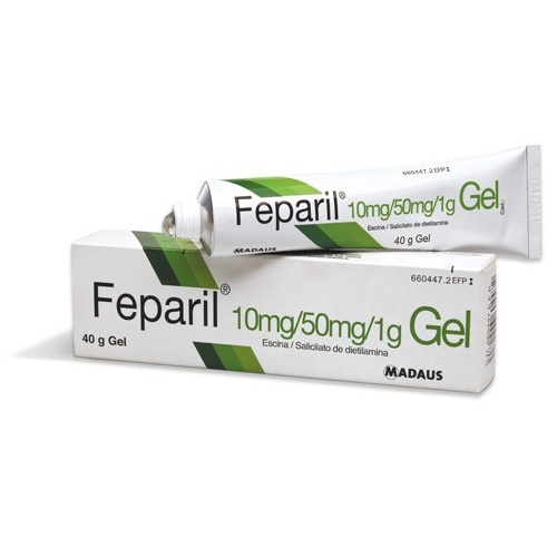 FEPARIL 10mg/g + 50mg/g GEL , 1 tubo de 40 g