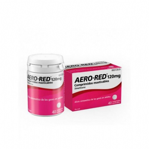AERO-RED 120 mg COMPRIMIDOS MASTICABLES, 40 comprimidos