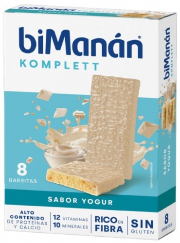 BiManán BeKomplett Barritas Sabor Yogur (8 ud)