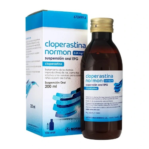 CLOPERASTINA NORMON 3,54 mg/ml SUSPENSION ORAL, 1 frasco de 200 ml