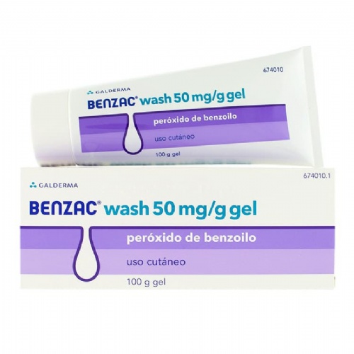 BENZAC WASH 50 MG/G GEL , 1 tubo de 100 g