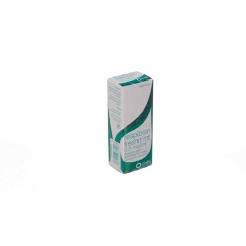 RESPIBIEN FRESHMINT 0,5 mg/ ml SOLUCION PARA PULVERIZACION NASAL, 1 envase pulverizador de 15 ml