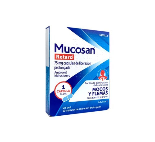 MUCOSAN RETARD 75 mg CAPSULAS DE LIBERACION PROLONGADA , 10 cápsulas