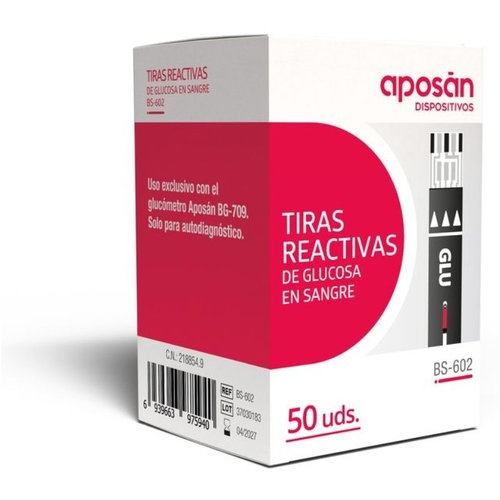 Aposán Tiras reactivas glucemia 50 unidades
