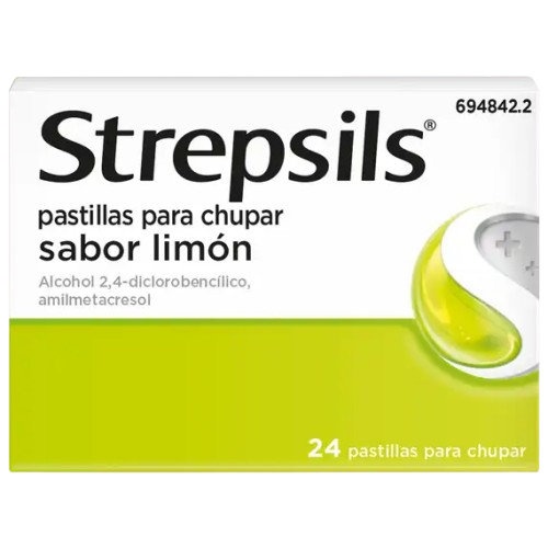 STREPSILS pastillas para chupar sabor limon, 24 pastillas