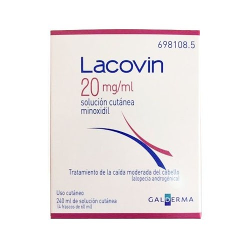 LACOVIN 20 mg/ml SOLUCIÓN CUTÁNEA , 4 x 60 ml