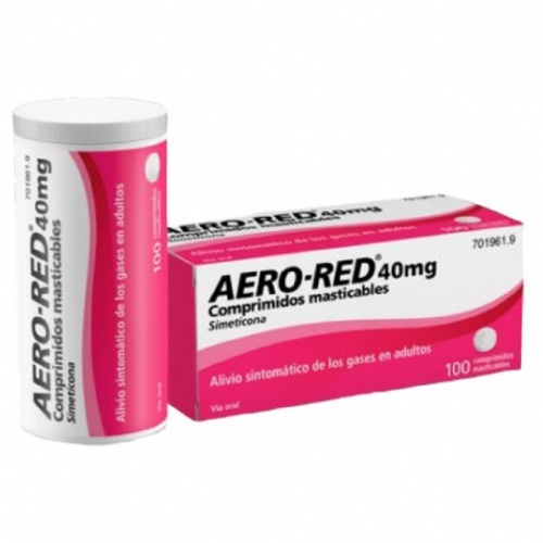 AERO RED 40 mg COMPRIMIDOS MASTICABLES , 100 comprimidos