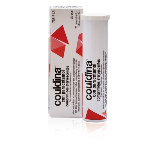 COULDINA CON PARACETAMOL COMPRIMIDOS EFERVESCENTES , 20 comprimidos