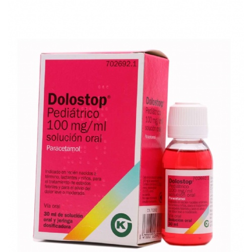 DOLOSTOP PEDIÁTRICO 100 MG/ML SOLUCION ORAL , 30 ml