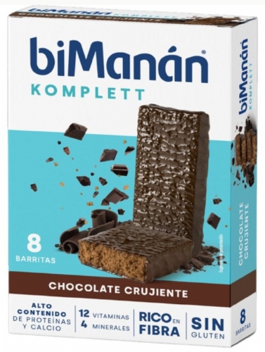 BiManán Barrita de Chocolate crujiente (35 g x 8 ud)