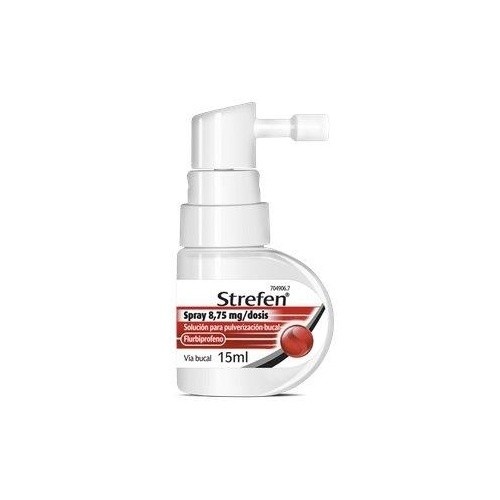 STREFEN SPRAY 8,75 MG/DOSIS SOLUCION PARA PULVERIZACION BUCAL SABOR MENTA , 15 ml